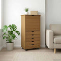 Rollschrank Honigbraun 53 x 39 x 103 cm Massivholz Kiefer