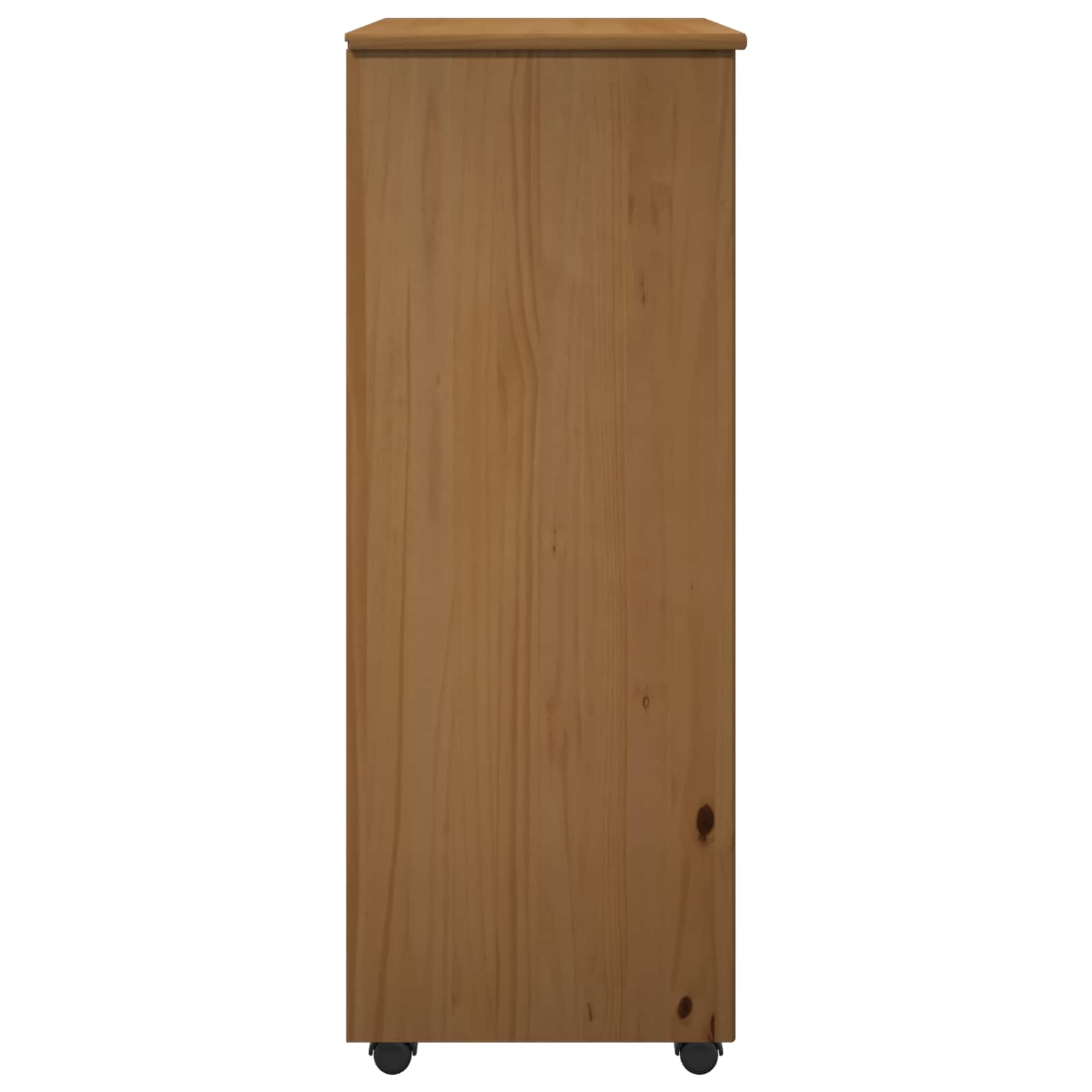 Rollschrank Honigbraun 53 x 39 x 103 cm Massivholz Kiefer