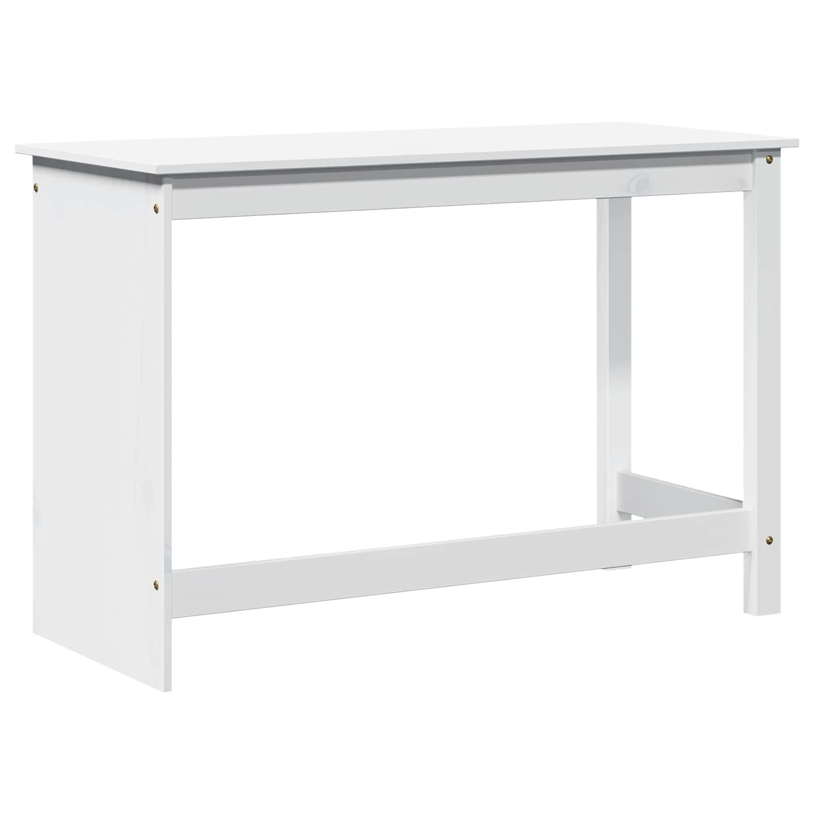 Schreibtisch Weiß 112 x 50 x 75 cm Massivholz Kiefer