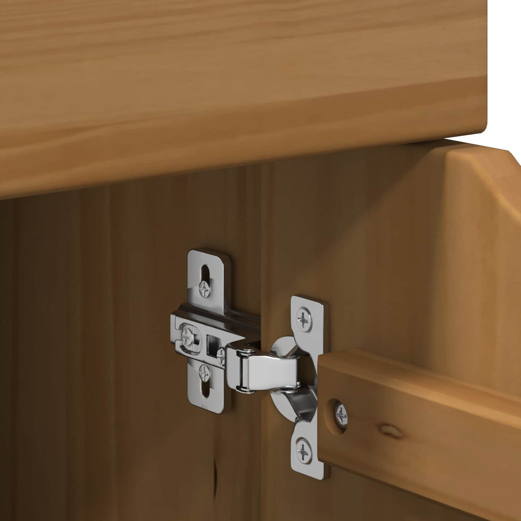 Rollschrank Honigbraun 63,5 x 39 x 65,5 cm Massivholz Kiefer