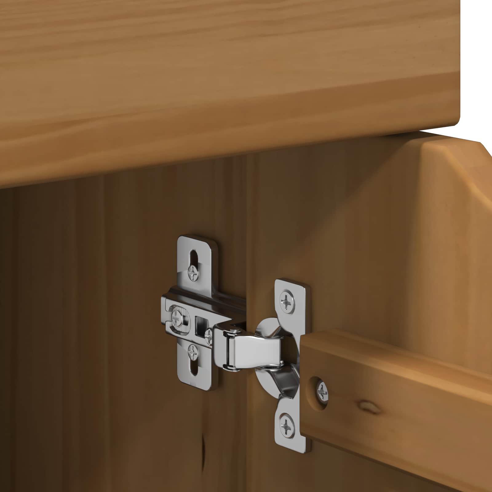 Rollschrank Honigbraun 63,5 x 39 x 65,5 cm Massivholz Kiefer