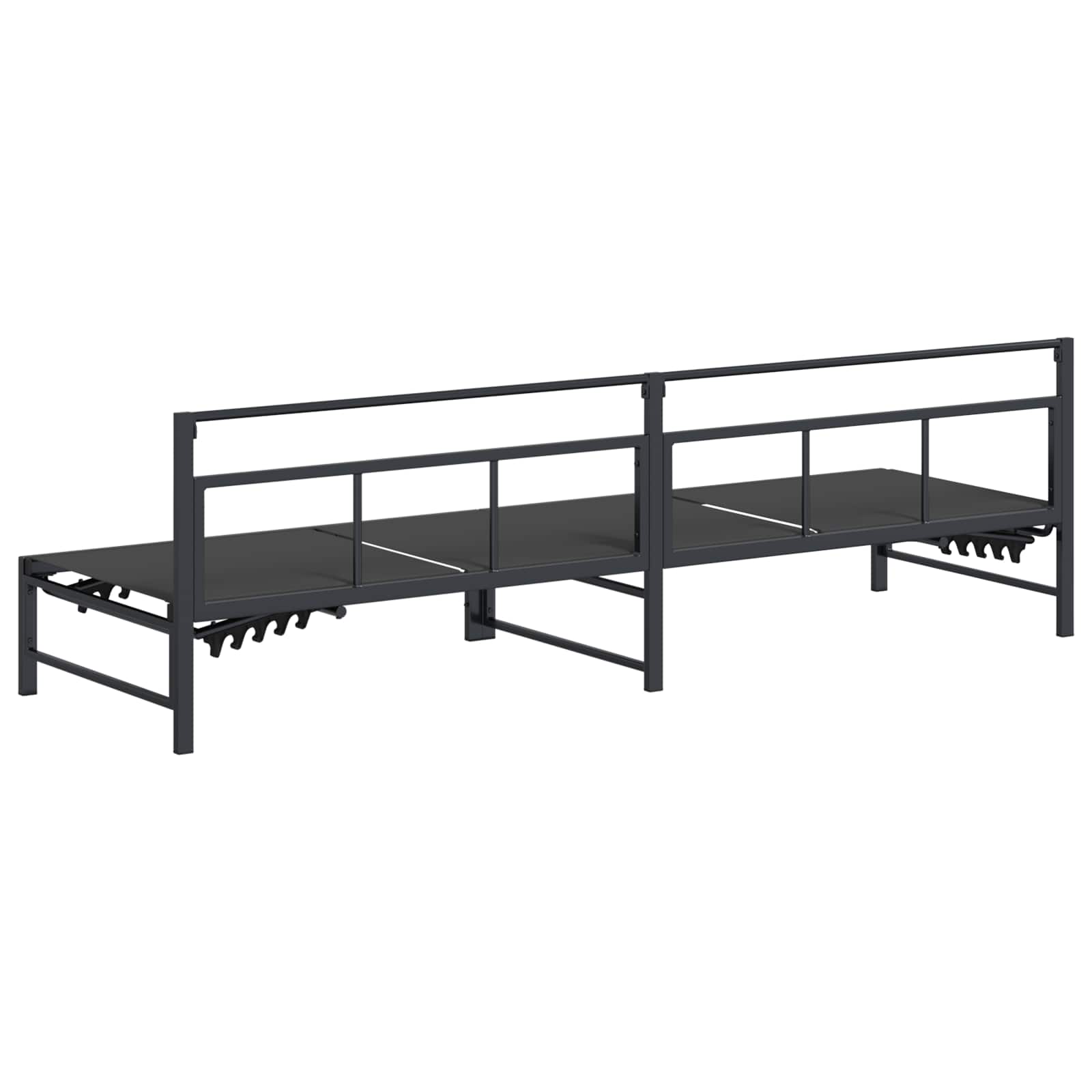 Sonnenliege Schwarz 200 x 62 x 59,5 cm Textilene