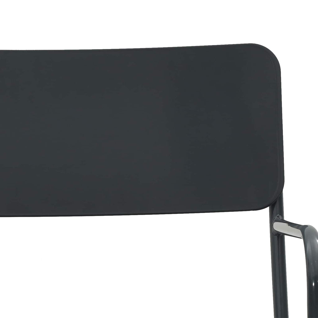 Gartenstühle 2 pcs Anthrazit 51 x 55 x 81 cm Stahl
