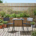 Gartenstühle 2 pcs Anthrazit 51 x 55 x 81 cm Stahl