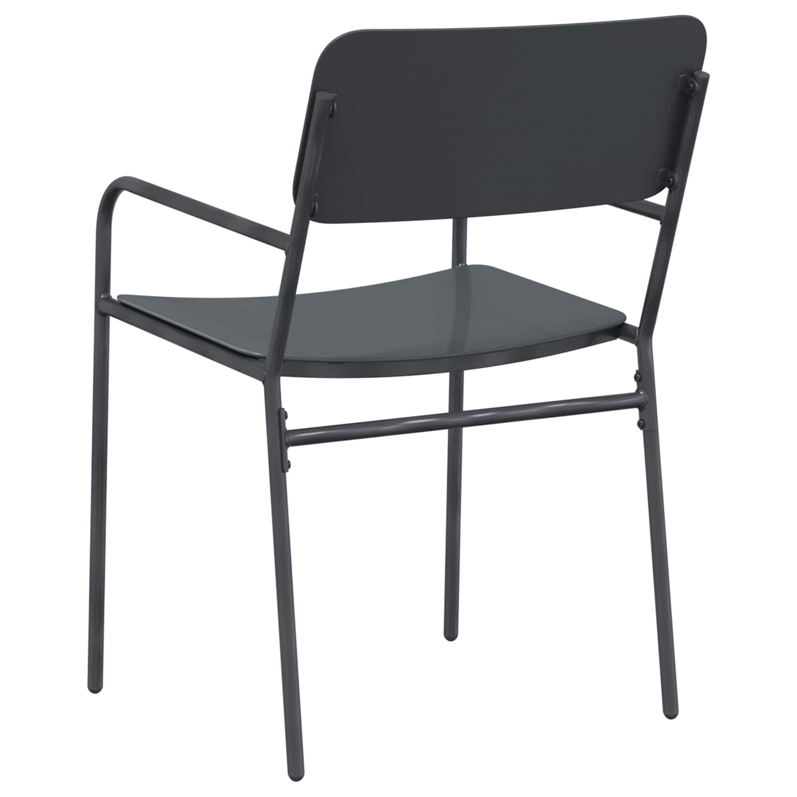 Gartenstühle 2 pcs Anthrazit 51 x 55 x 81 cm Stahl