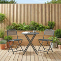 Gartenstühle 2 pcs Anthrazit 52,5 x 46 x 82 cm Eisen
