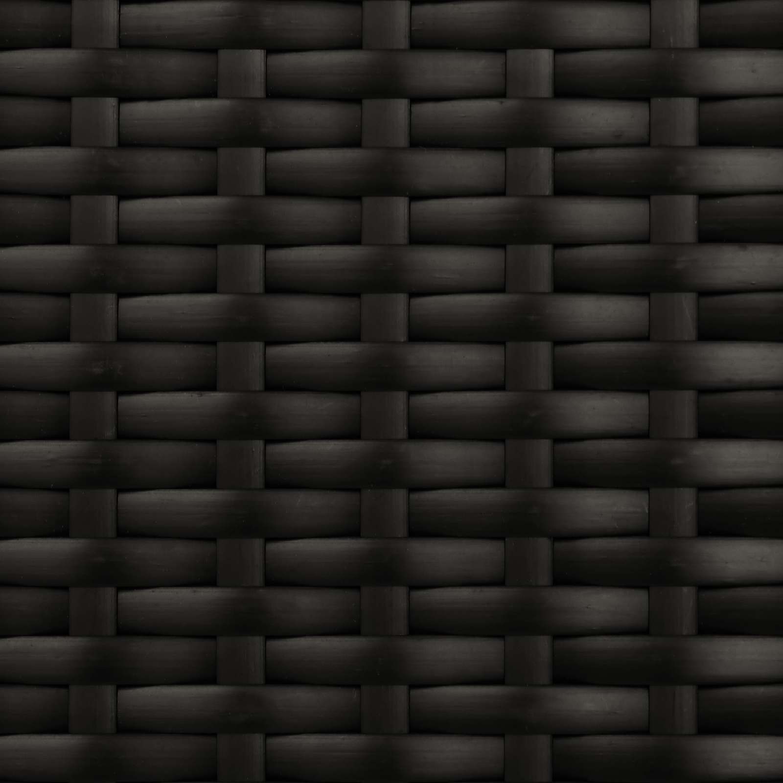 Garten Liegesofa Set Schwarz und Cremeweiß 164 x 164 x 112 cm