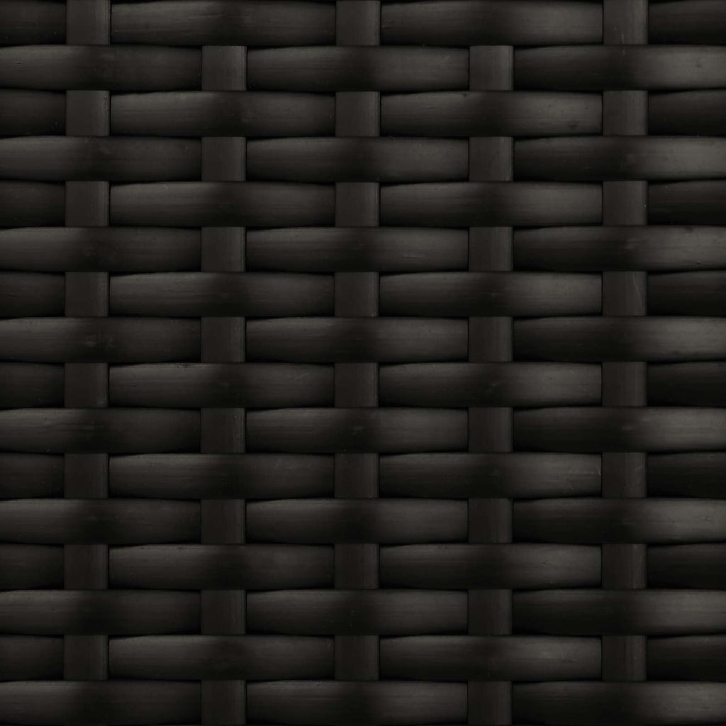 Garten Liegesofa Set Schwarz und Türkis 164 x 164 x 112 cm
