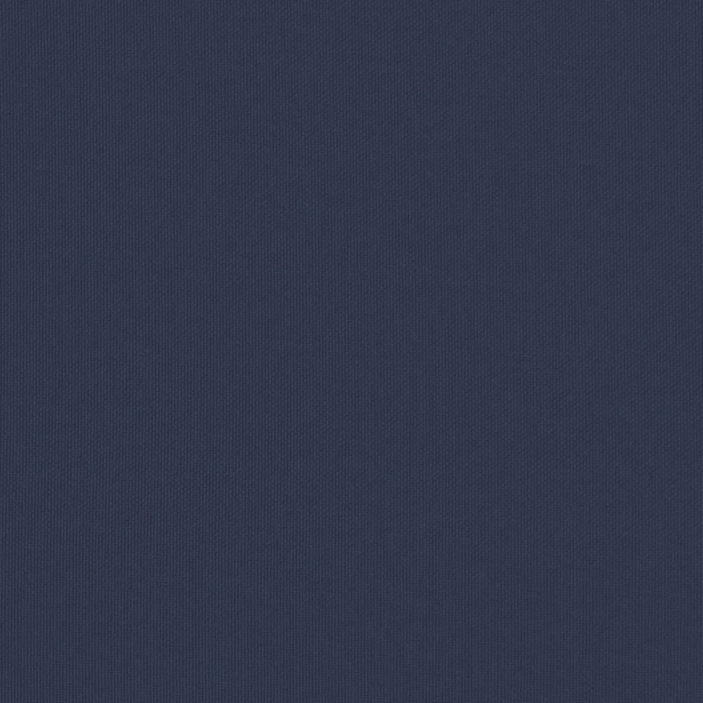 Verstellbarer Gartenstuhl Grau und Marineblau Poly-Rattan