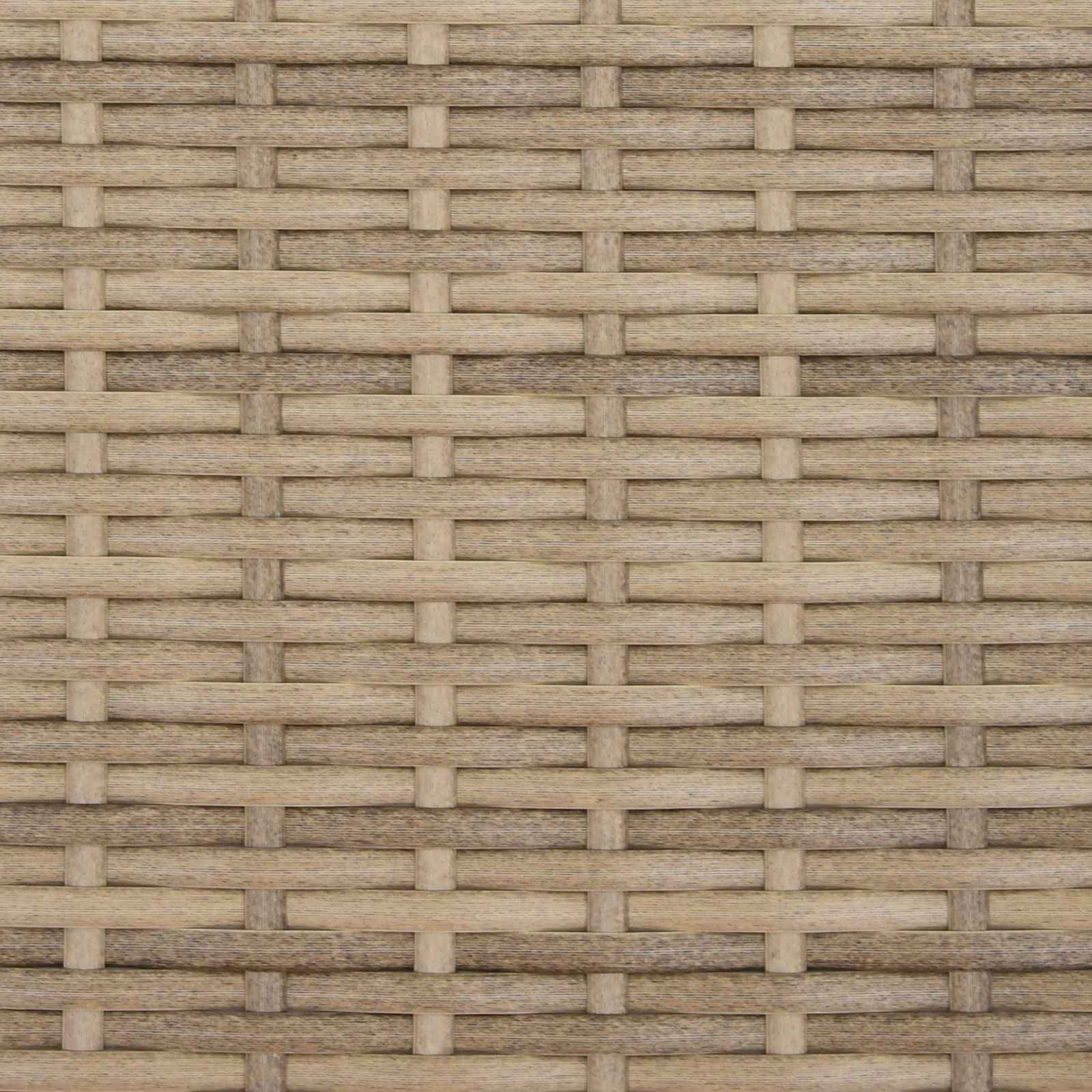 Verstellbarer Gartenstuhl Beige und Creme 64 x 57,5 x 112 cm
