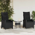 Gartenstuhl 2 pcs Schwarz 56 x 64 x 94 cm Stahl und Polyester