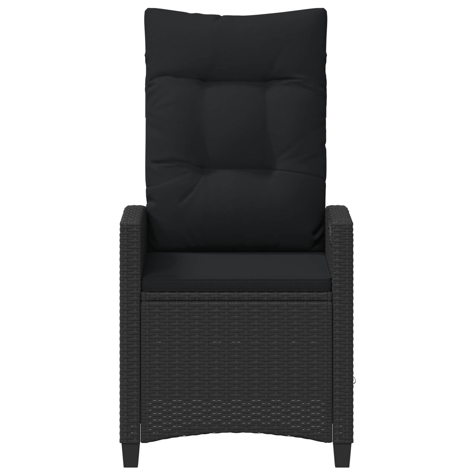 Gartenstuhl 2 pcs Schwarz 56 x 64 x 94 cm Stahl und Polyester