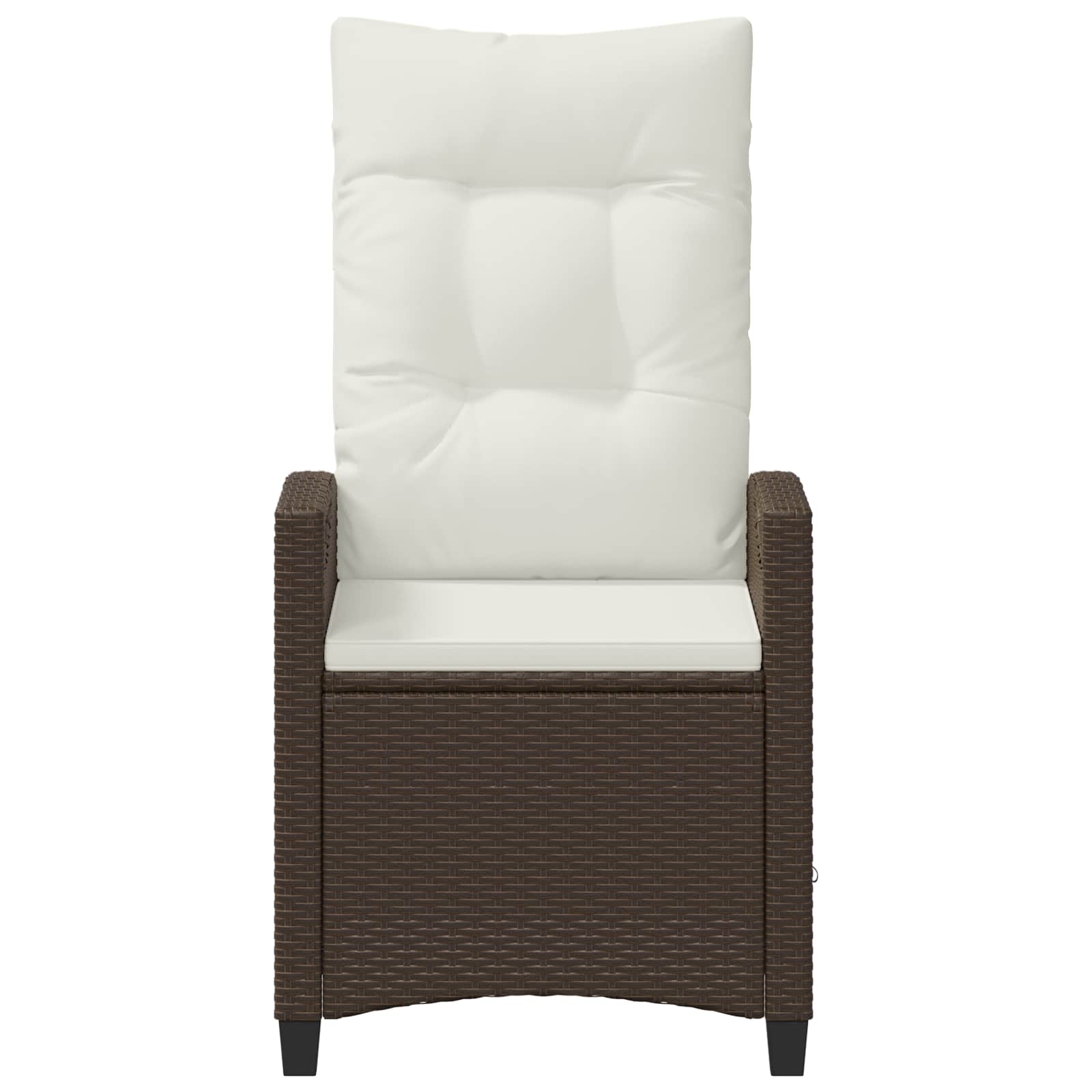 Gartenstuhl 2 pcs Braun und Creme 56 x 60 x 112 cm