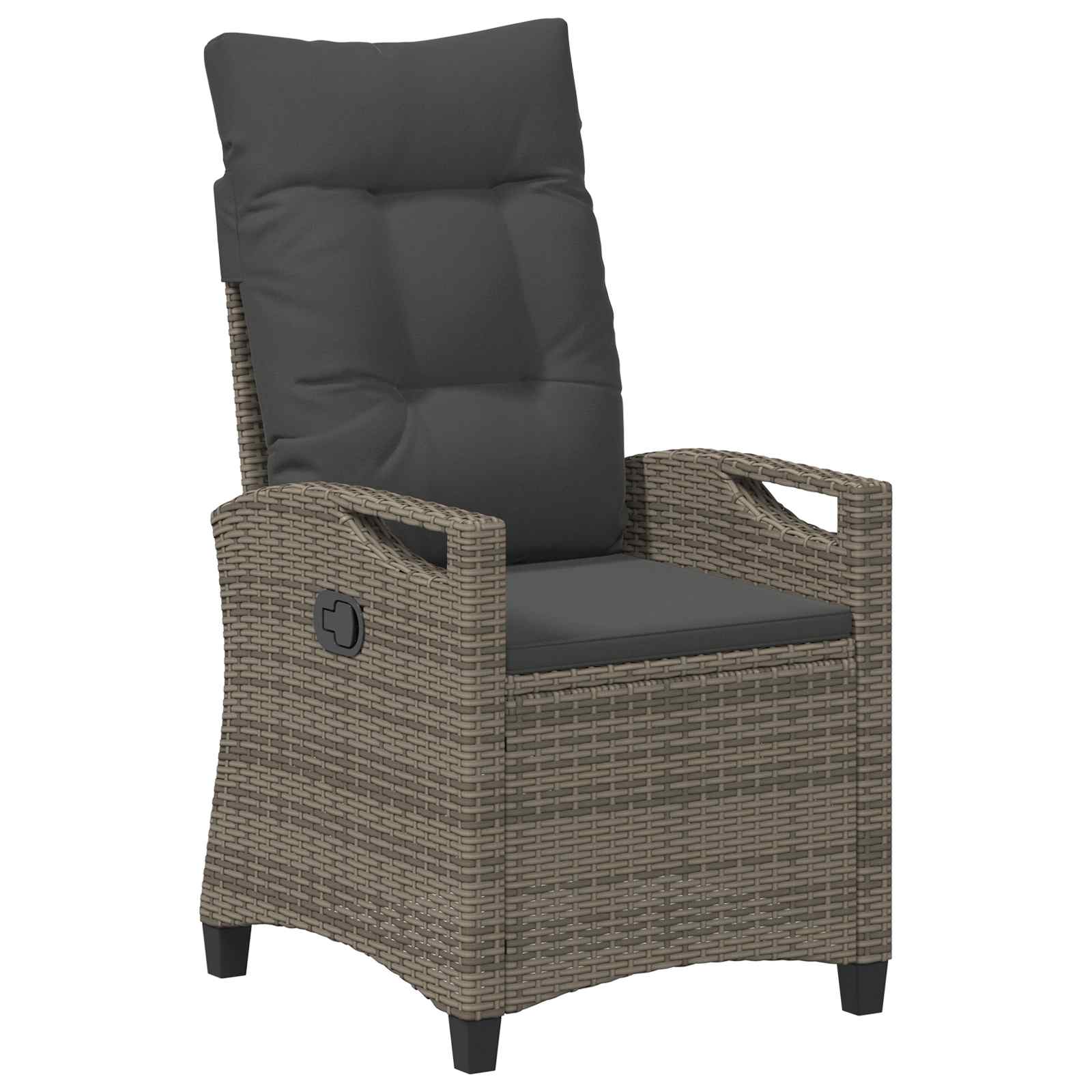 Gartenstuhl 2 pcs Grau und Dunkelgrau 56 x 60 x 112 cm