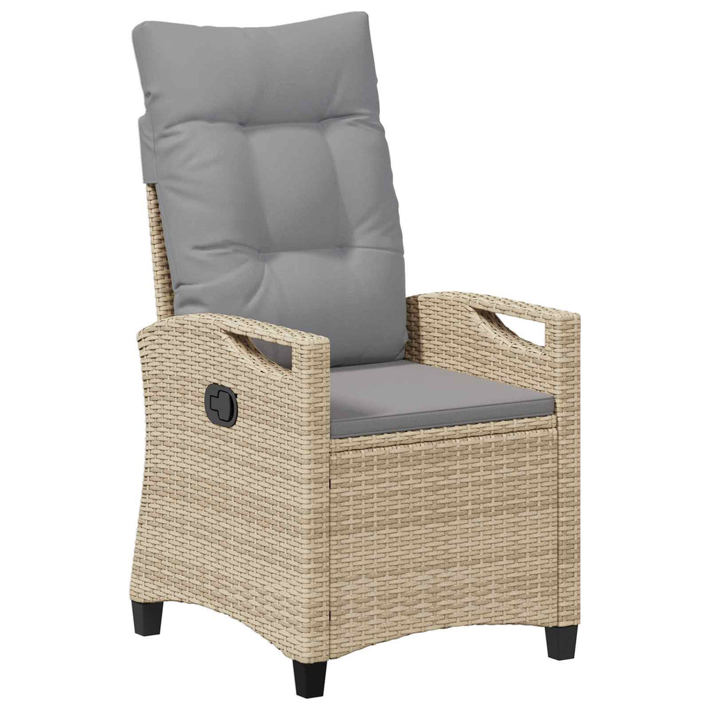 Gartenstuhl 2 pcs Beige und Hellgrau 56 x 60 x 112 cm