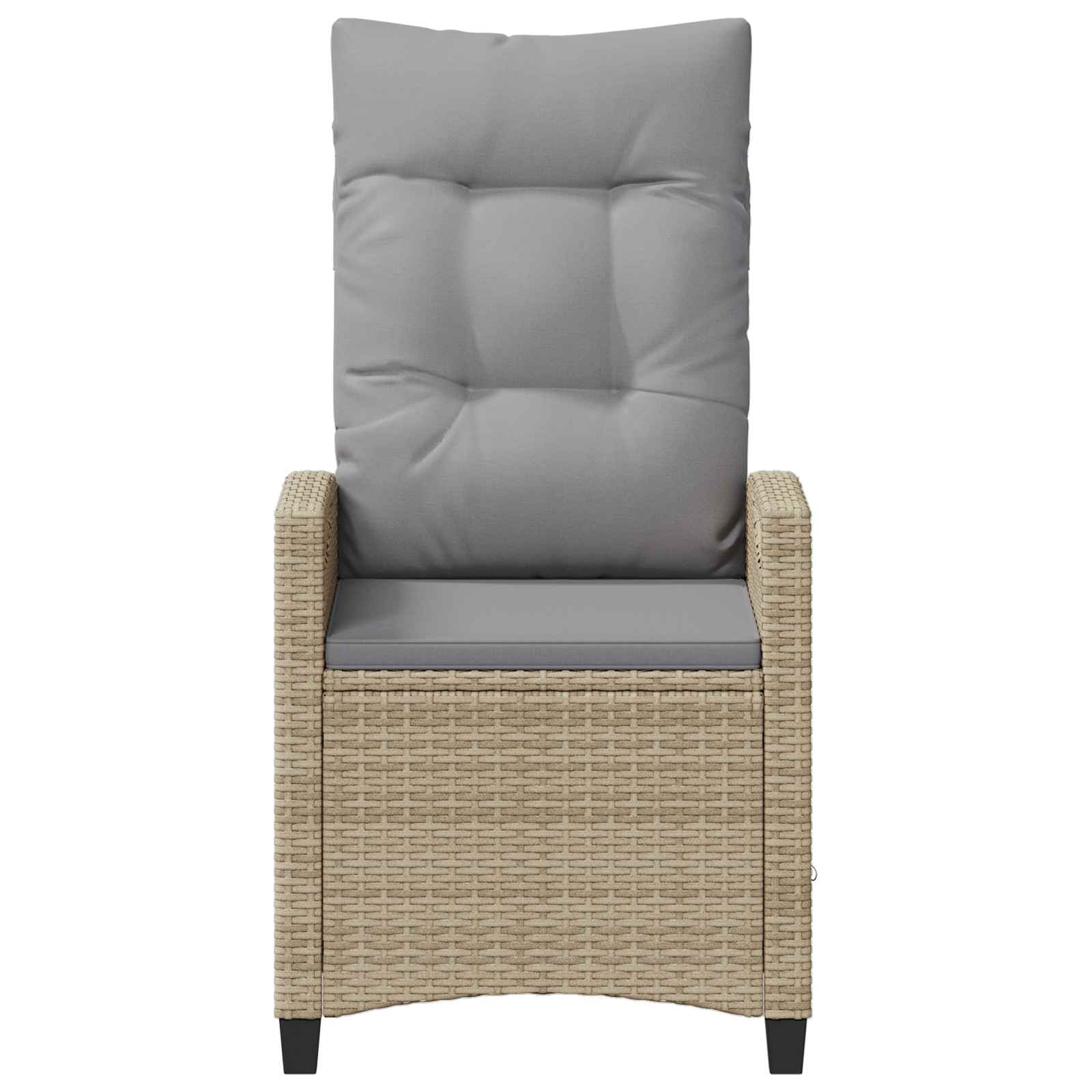 Gartenstuhl 2 pcs Beige und Hellgrau 56 x 60 x 112 cm