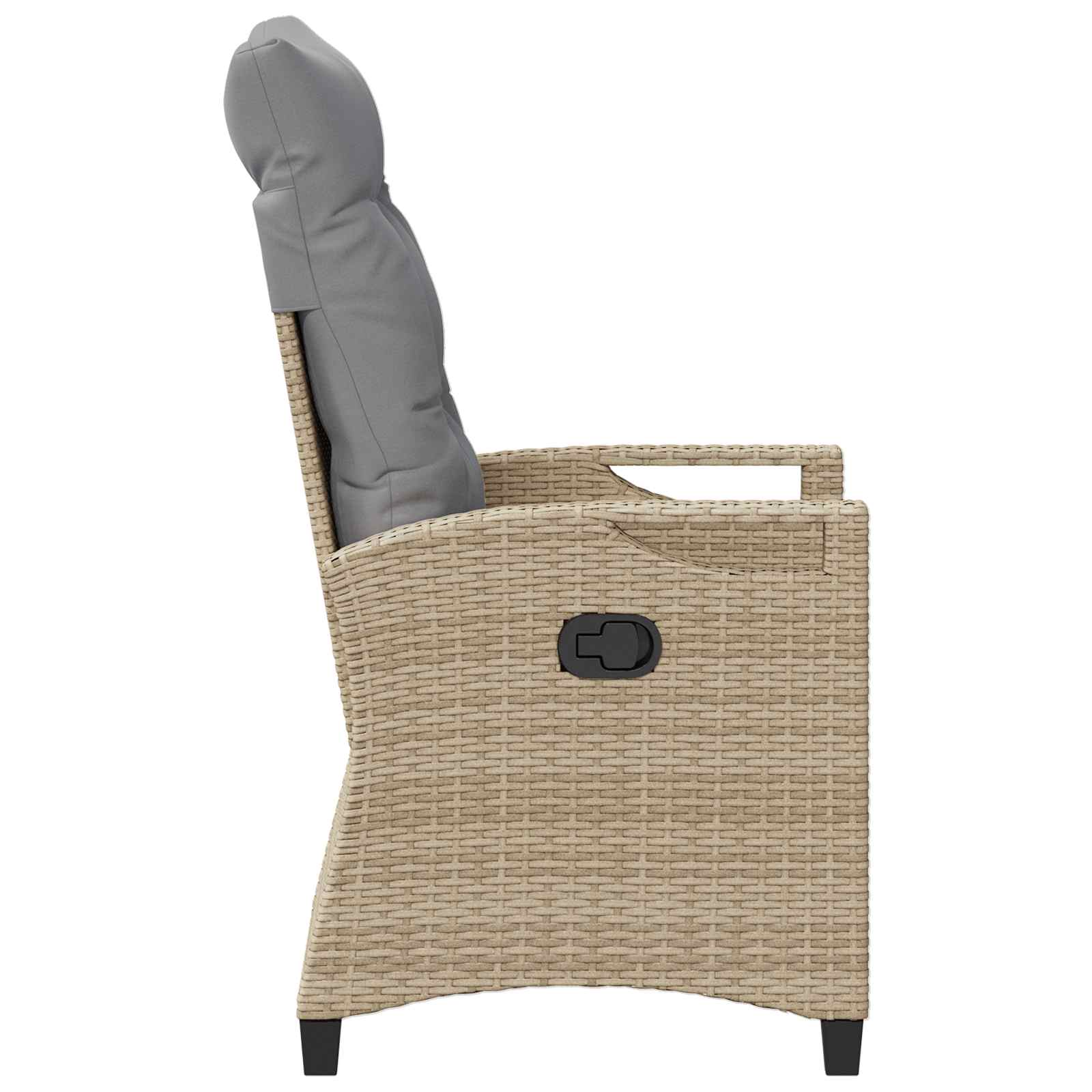 Gartenstuhl 2 pcs Beige und Hellgrau 56 x 60 x 112 cm