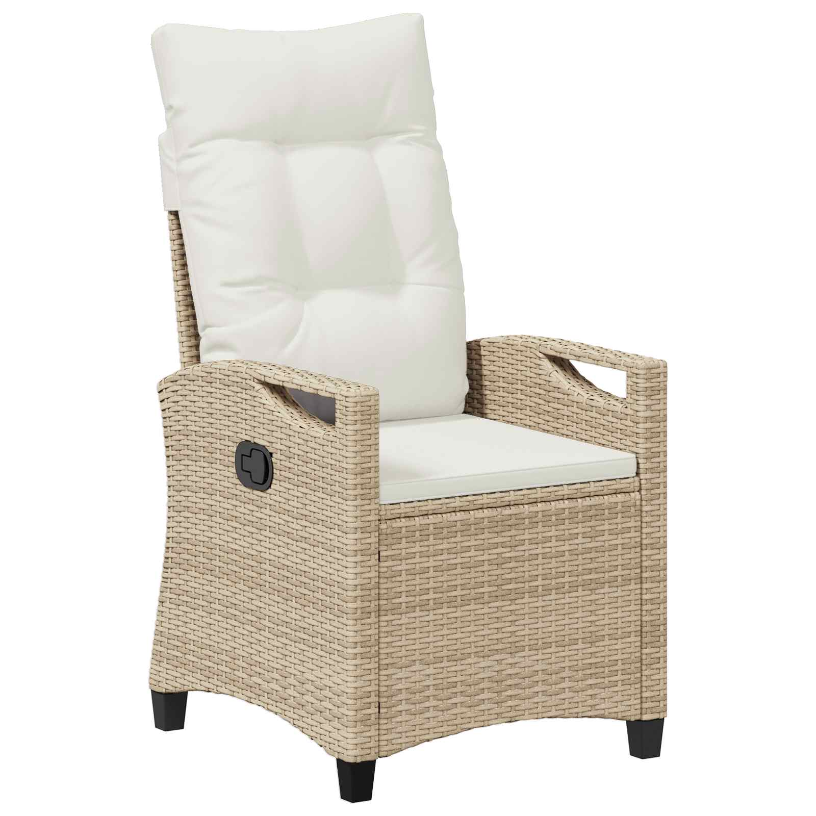 Gartenstuhl 2 pcs Beige und Creme 56 x 60 x 112 cm