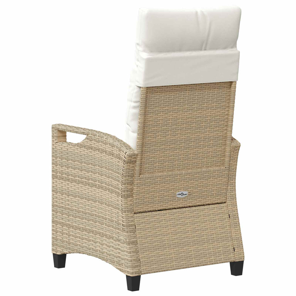 Gartenstuhl 2 pcs Beige und Creme 56 x 60 x 112 cm