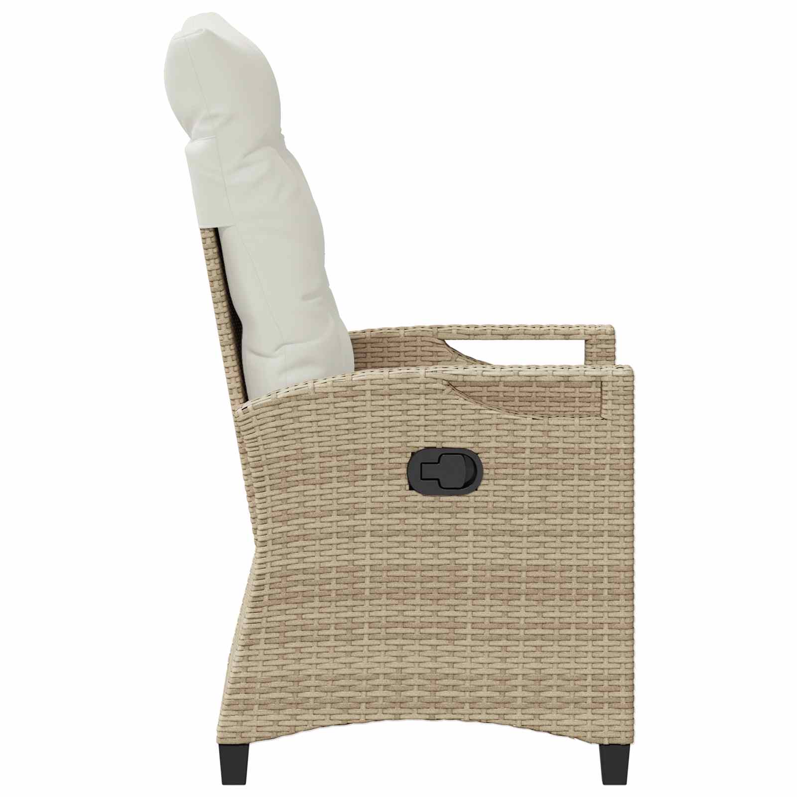 Gartenstuhl 2 pcs Beige und Creme 56 x 60 x 112 cm