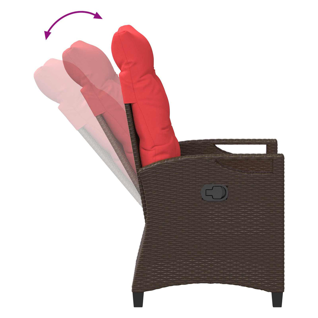 Verstellbarer Gartenstuhl 56 x 60 x 112 cm Stahl