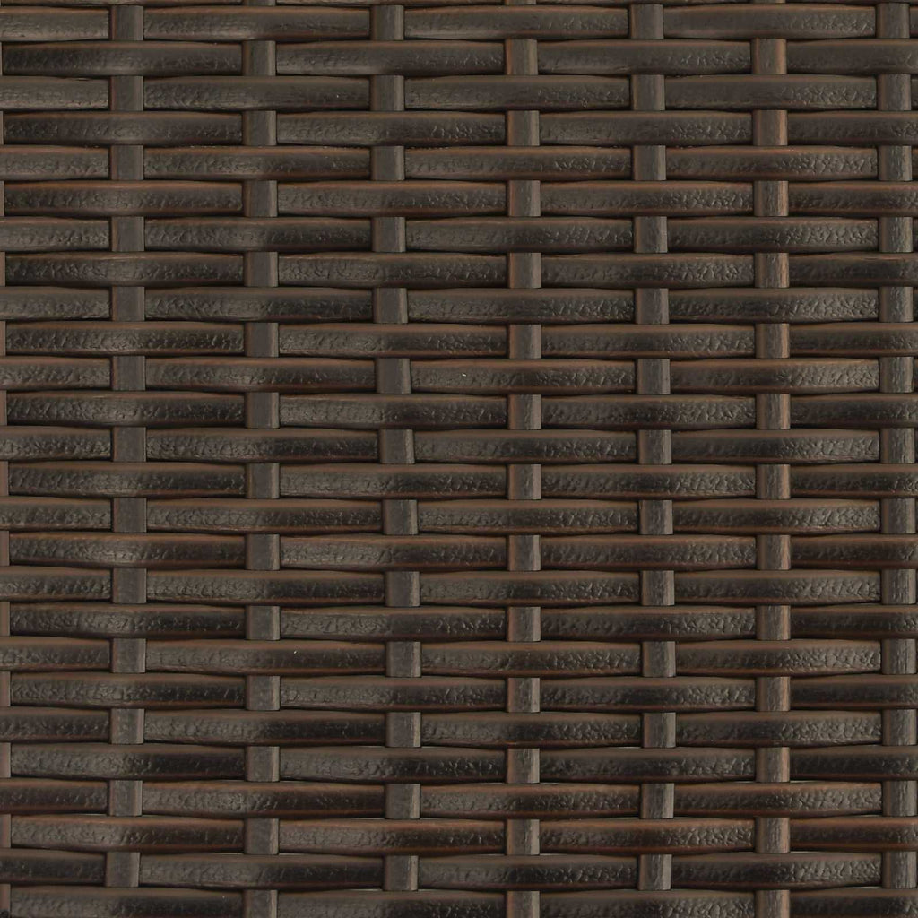 Gartenbank mit Kissen Braun und Creme 105 x 60 x 112 cm