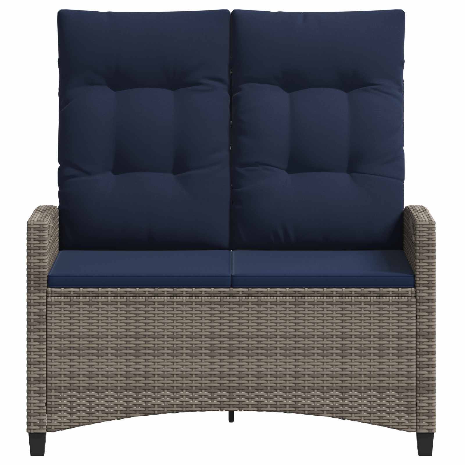 Gartenbank mit Kissen 105 x 60 x 112 cm Stahl