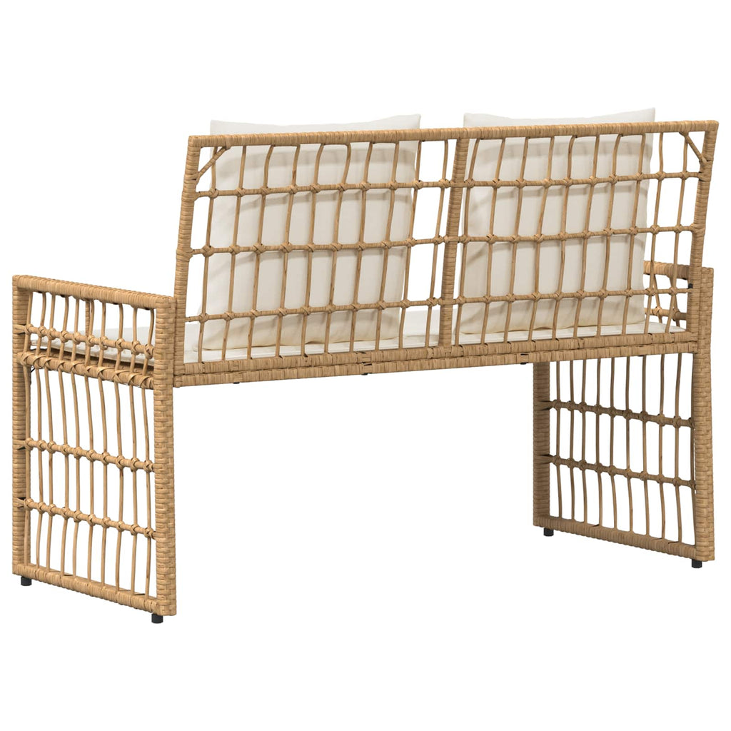 Bank Outdoor Uni Natur und Creme 116 x 55 x 82 cm