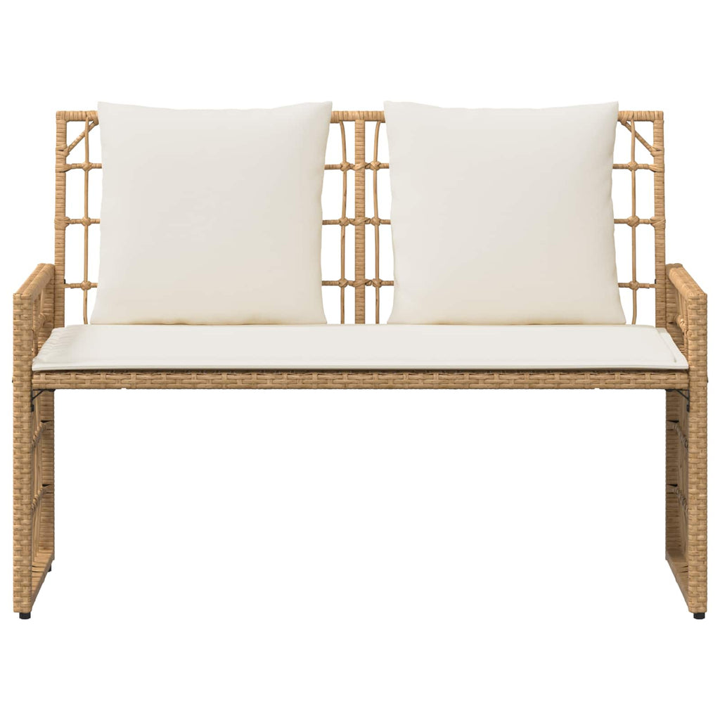 Bank Outdoor Uni Natur und Creme 116 x 55 x 82 cm