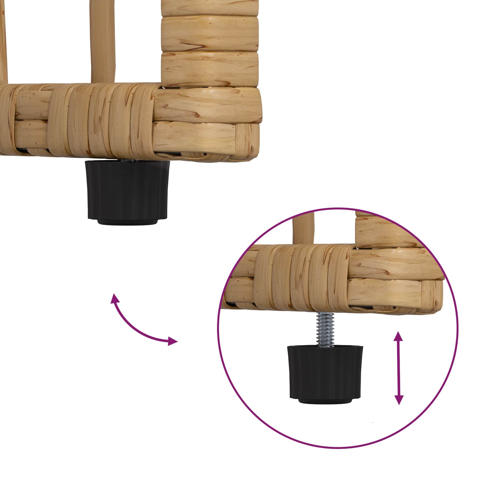 Bank Outdoor Uni Natur und Creme 116 x 55 x 82 cm