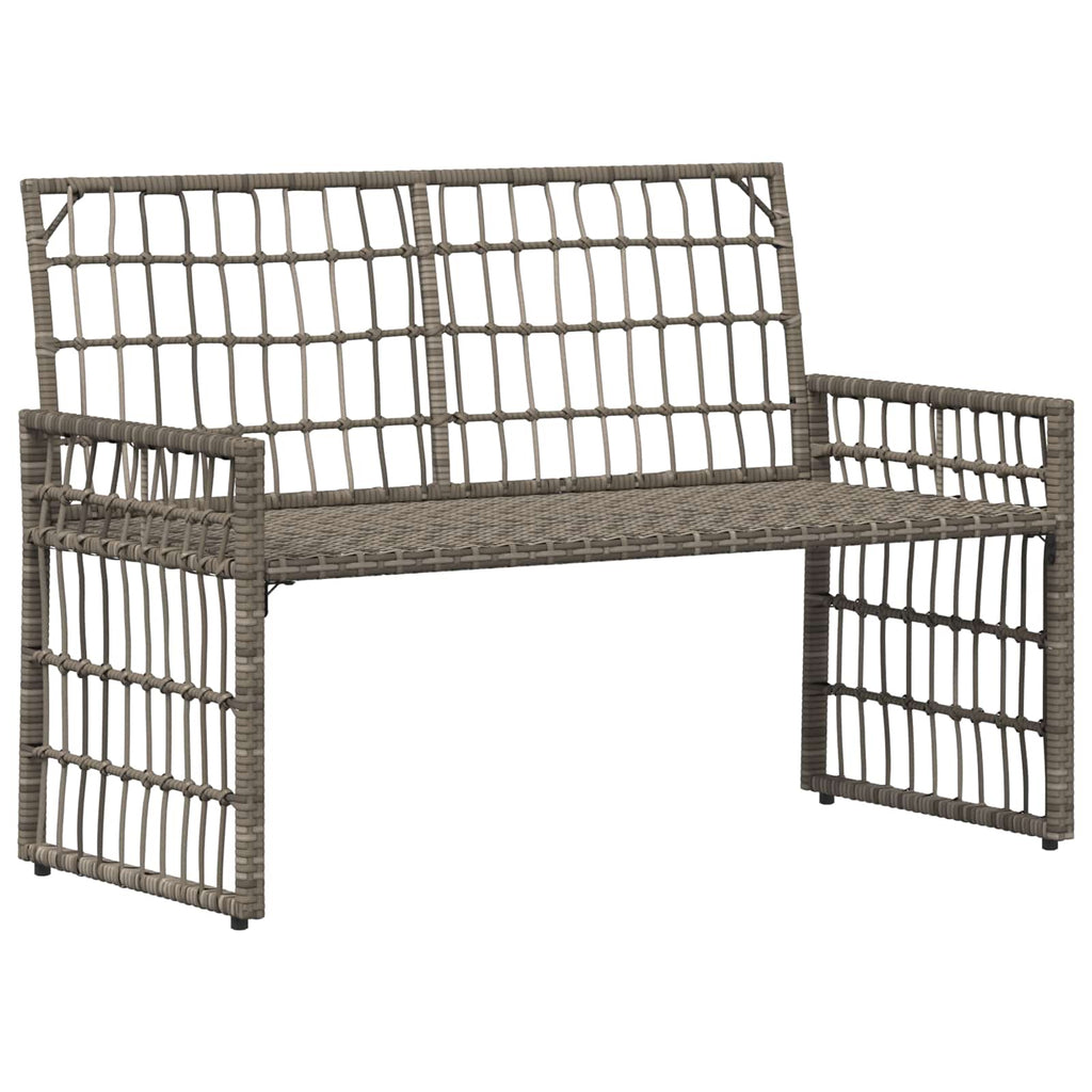 Bank Outdoor Uni Grau und Dunkelgrau 116 x 55 x 82 cm