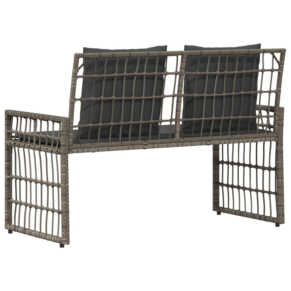 Bank Outdoor Uni Grau und Dunkelgrau 116 x 55 x 82 cm