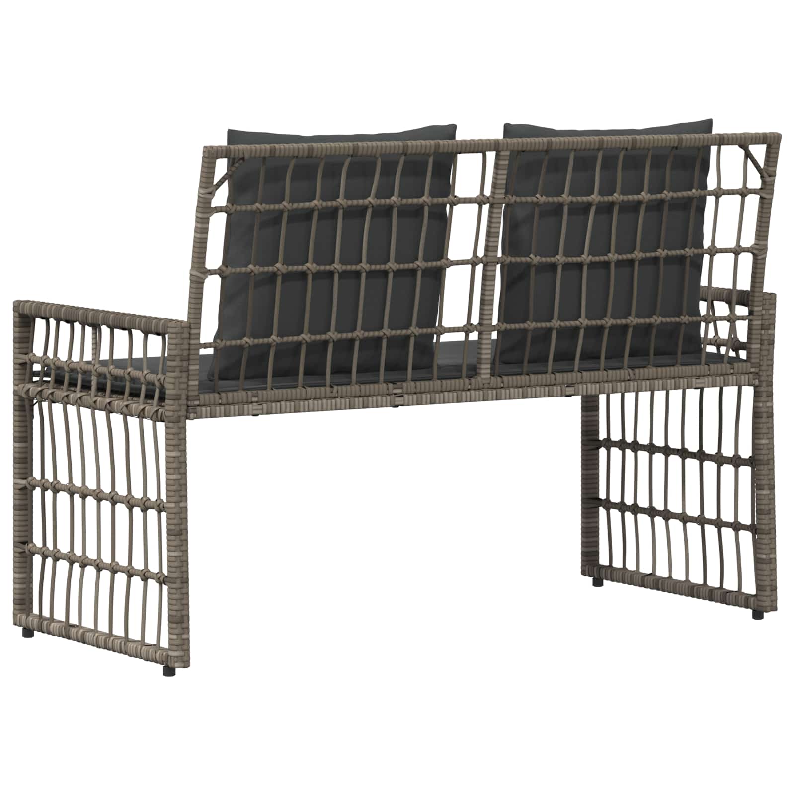 Bank Outdoor Uni Grau und Dunkelgrau 116 x 55 x 82 cm