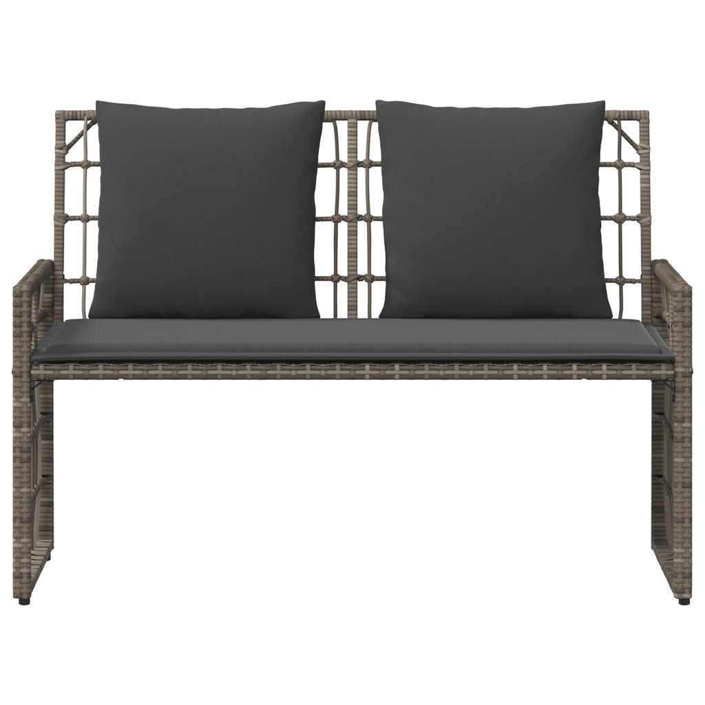 Bank Outdoor Uni Grau und Dunkelgrau 116 x 55 x 82 cm