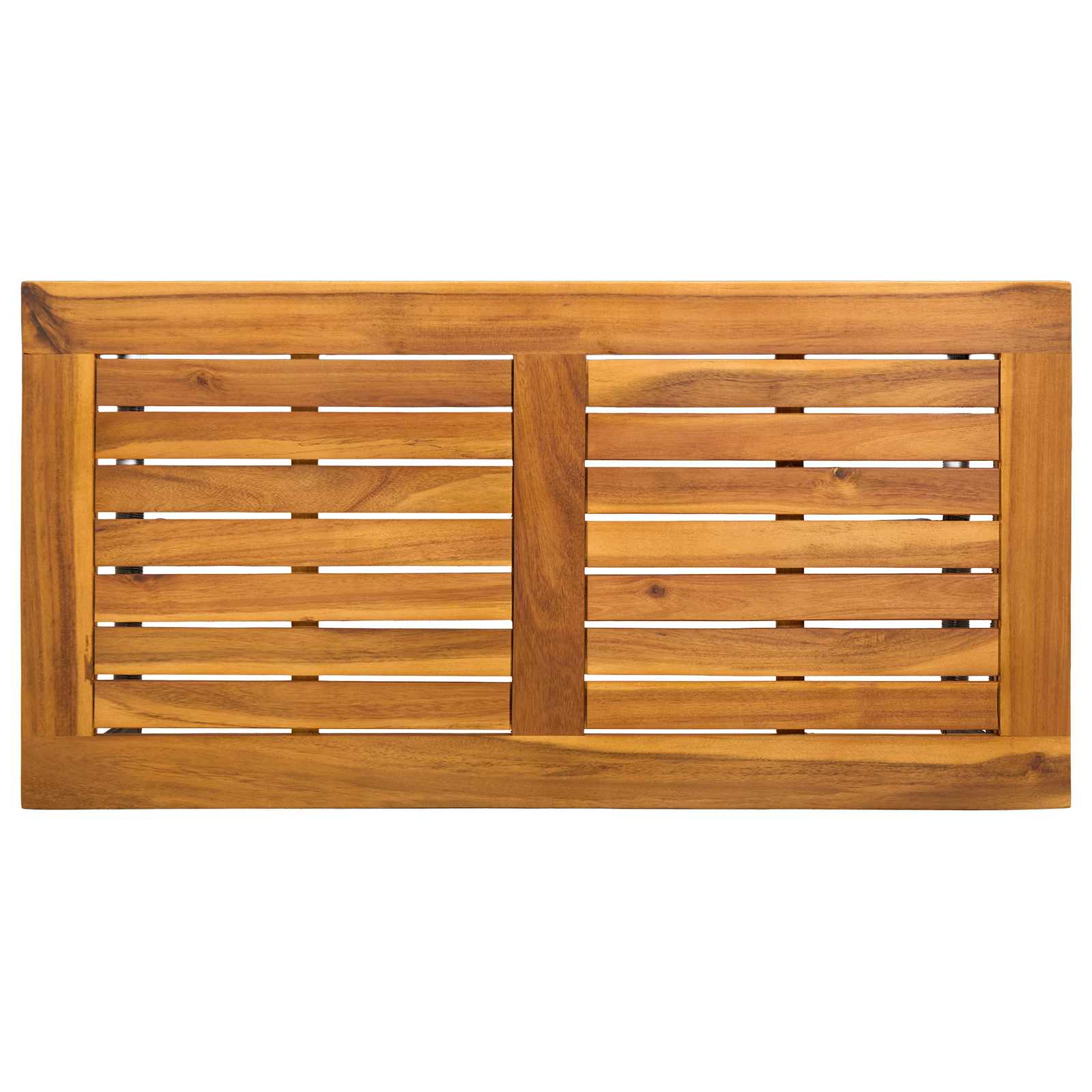Tisch für Outdoor Grau 80 x 40 x 40 cm Stahl und Poly Rattan