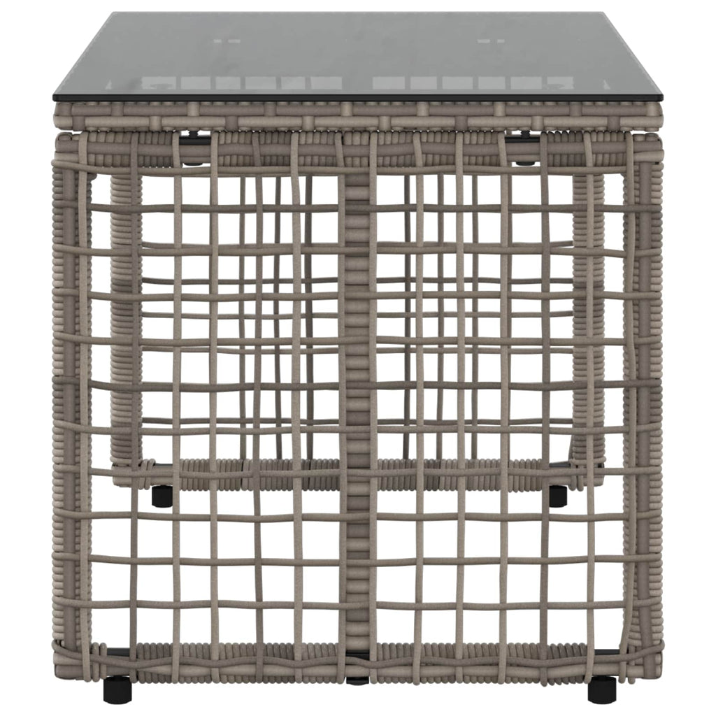 Tisch für Outdoor Grau und Schwarz 80 x 40 x 40 cm