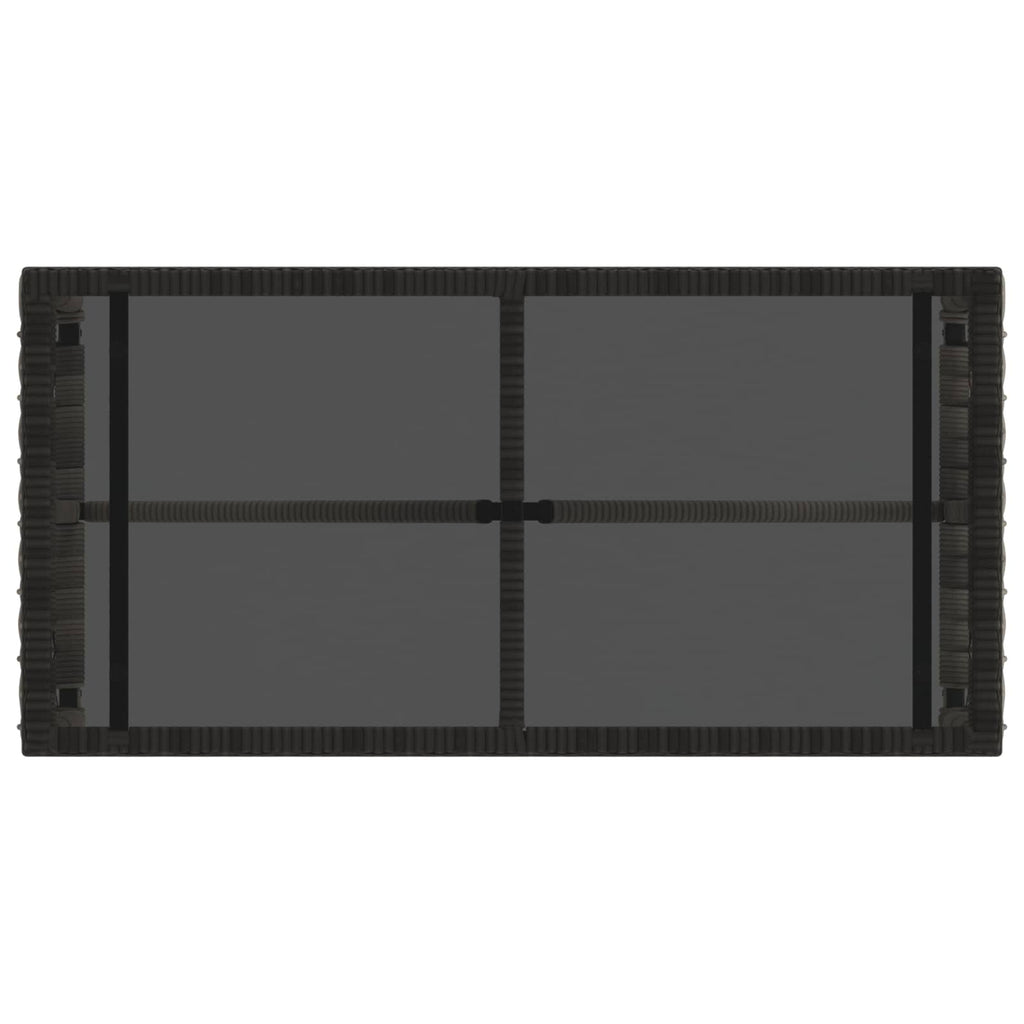 Tisch für Outdoor Grau und Schwarz 80 x 40 x 40 cm