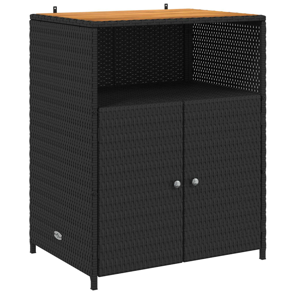 Schrank Schwarz 70 x 50 x 87 cm Polyester und Roly Ratten