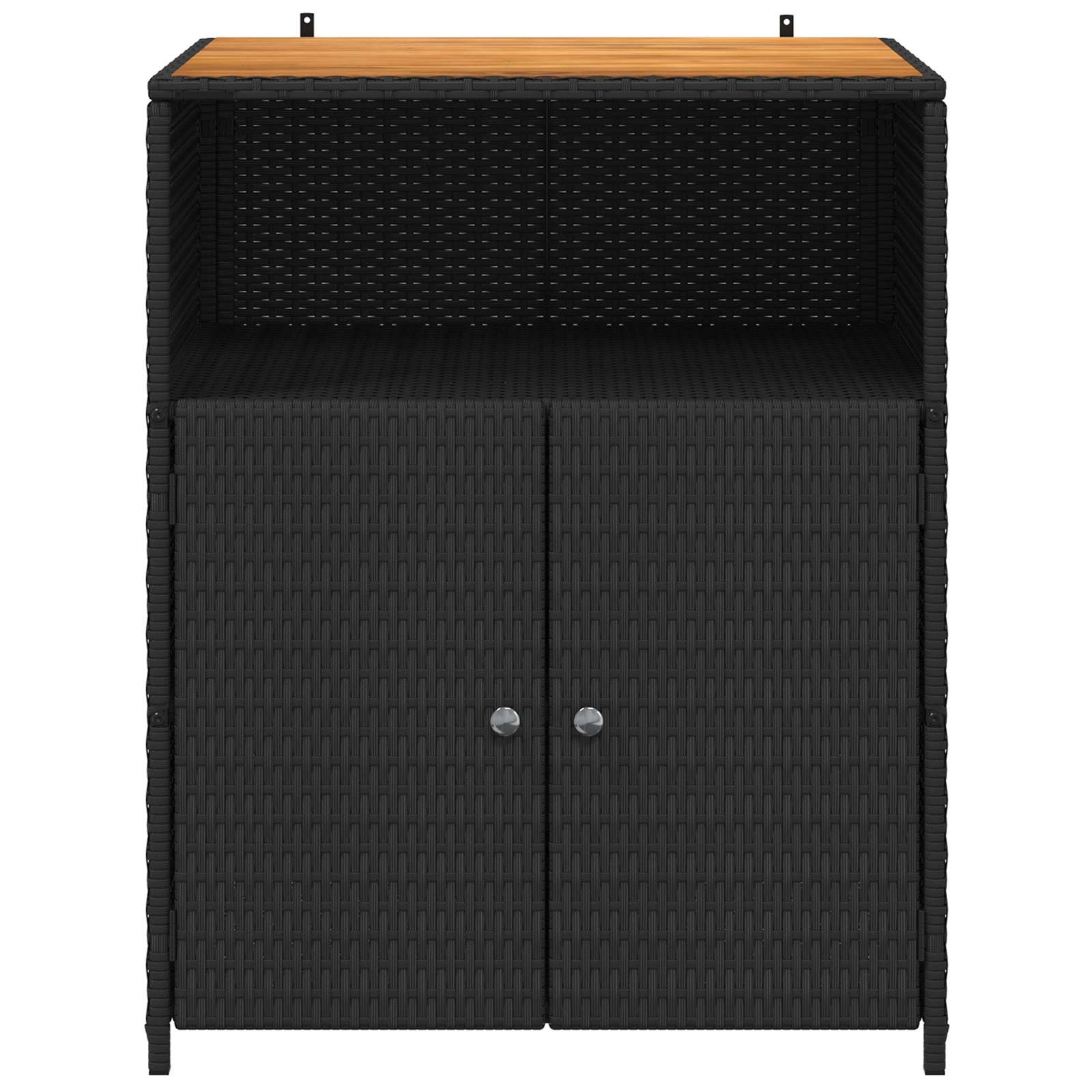 Schrank Schwarz 70 x 50 x 87 cm Polyester und Roly Ratten