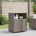 Schrank mit Tür Grau 70 x 50 x 87 cm Polyester und Roly Ratten