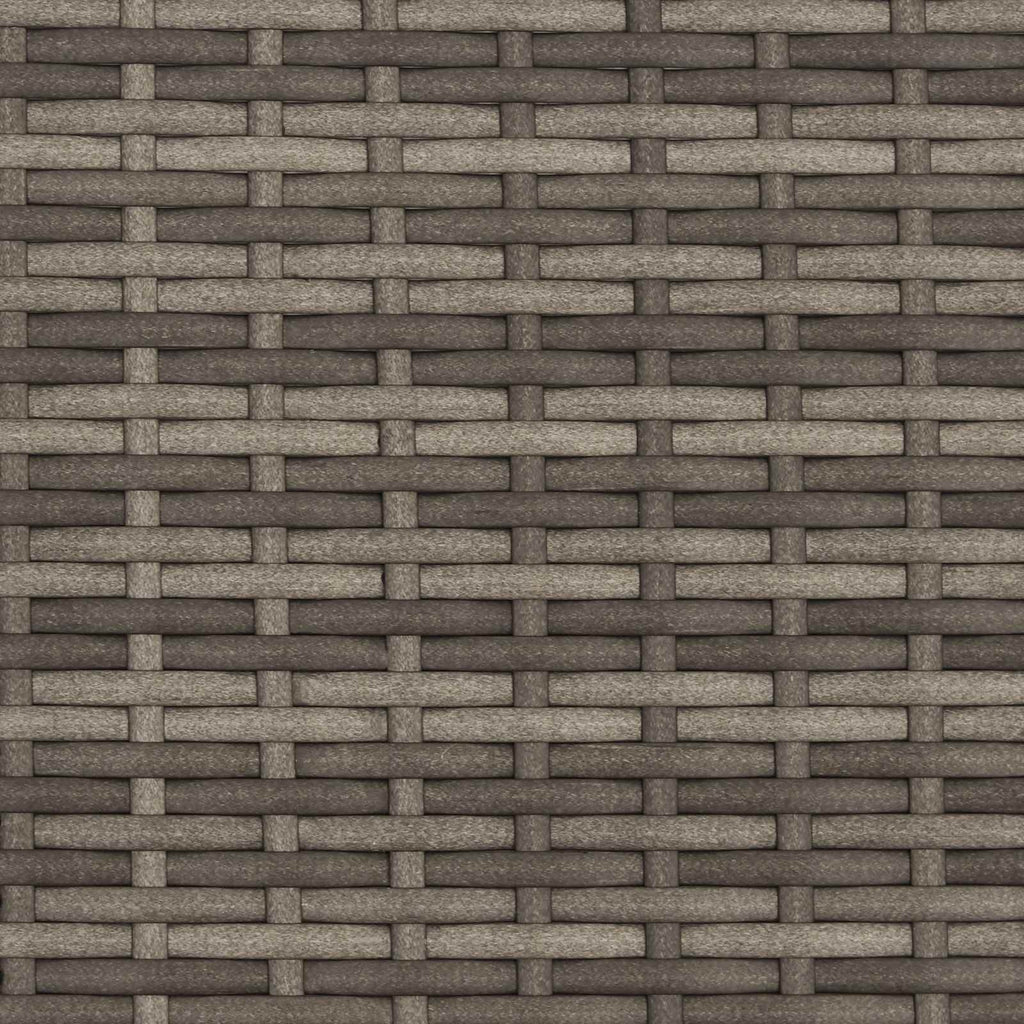 Bank mit Kissen Grau und Dunkelgrau 115 x 65 x 72 cm Rattan