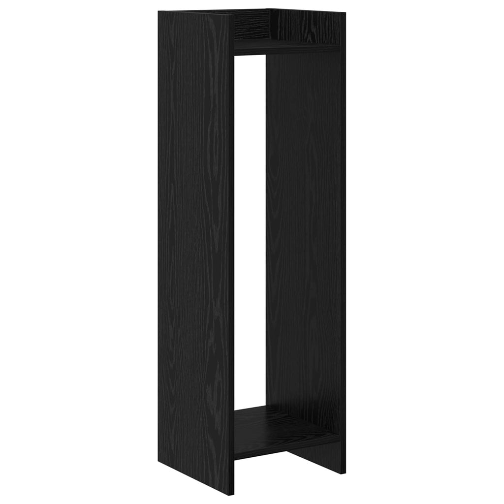Pflanzenständer mit Regal 2 pcs Schwarze Eiche 30 x 30 x 100 cm