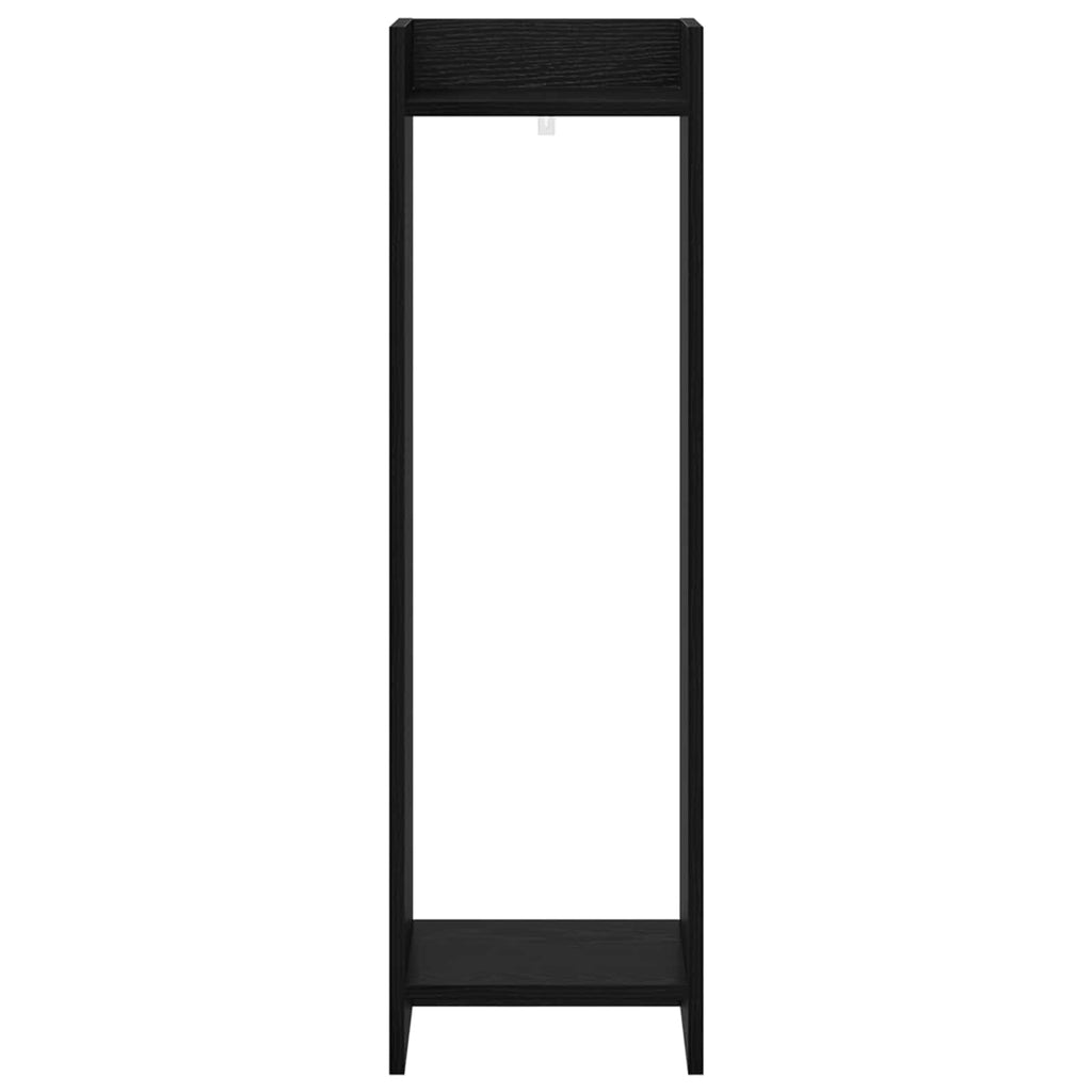 Pflanzenständer mit Regal 2 pcs Schwarze Eiche 30 x 30 x 100 cm
