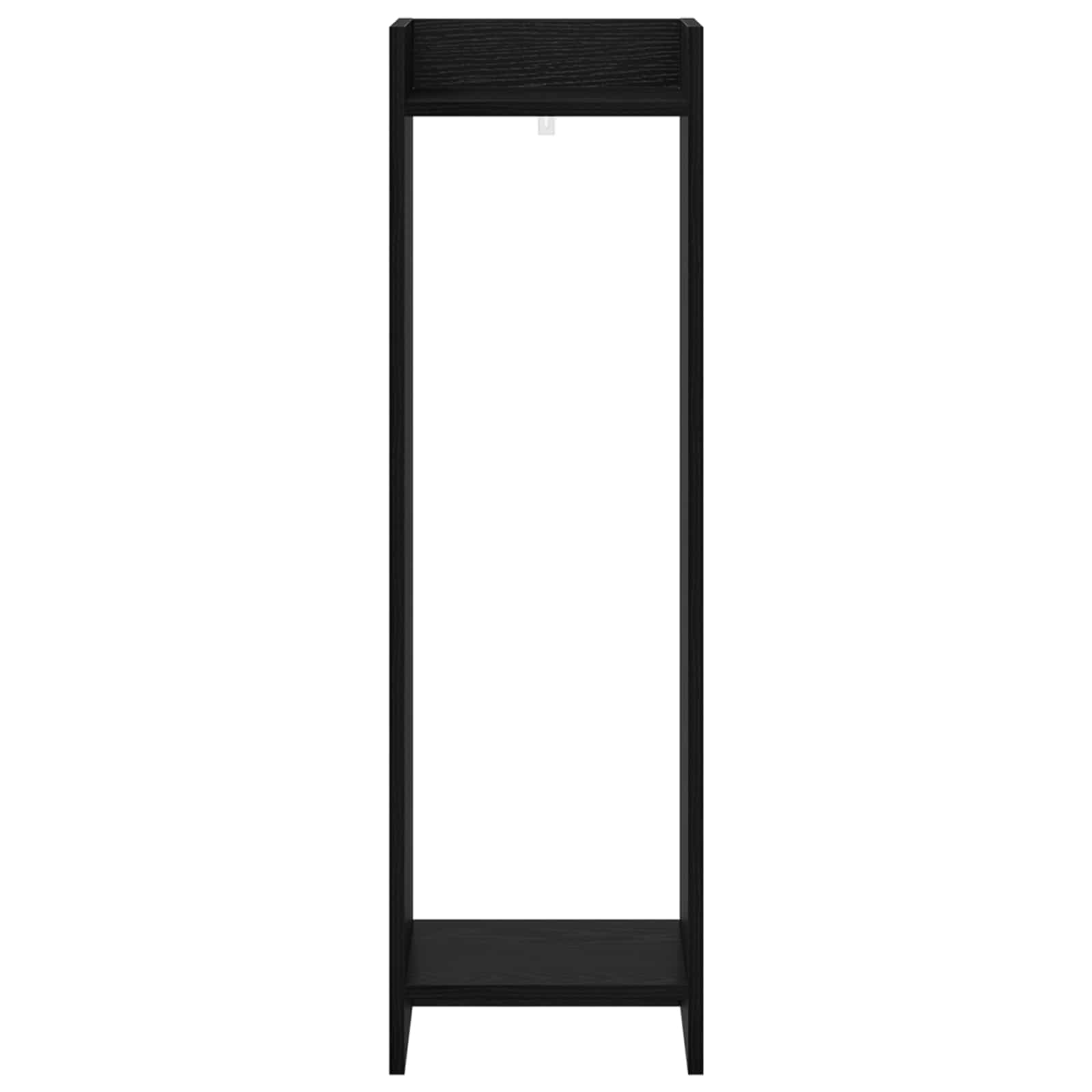 Pflanzenständer mit Regal 2 pcs Schwarze Eiche 30 x 30 x 100 cm
