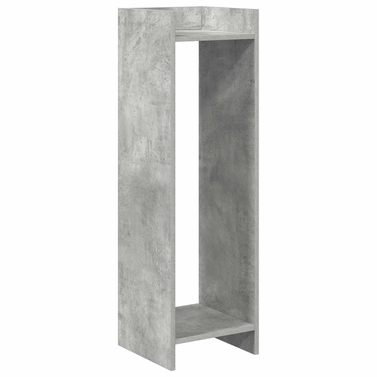 Pflanzenständer Betongrau 30 x 30 x 100 cm Holzwerkstoff