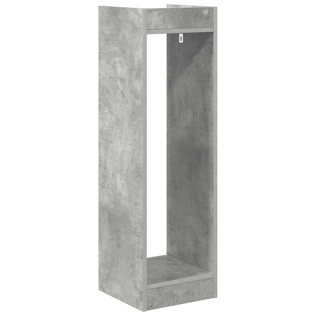 Pflanzenständer Betongrau 30 x 30 x 100 cm Holzwerkstoff