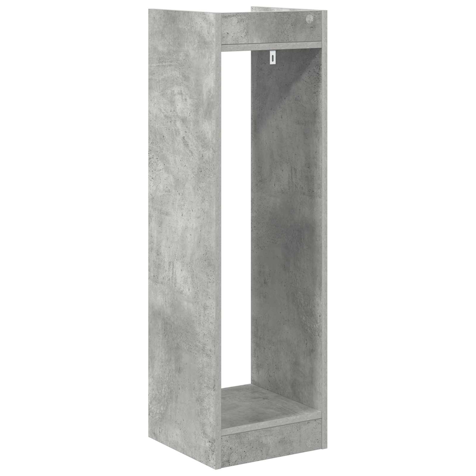 Pflanzenständer 2 pcs Betongrau 30 x 30 x 100 cm Holzwerkstoff