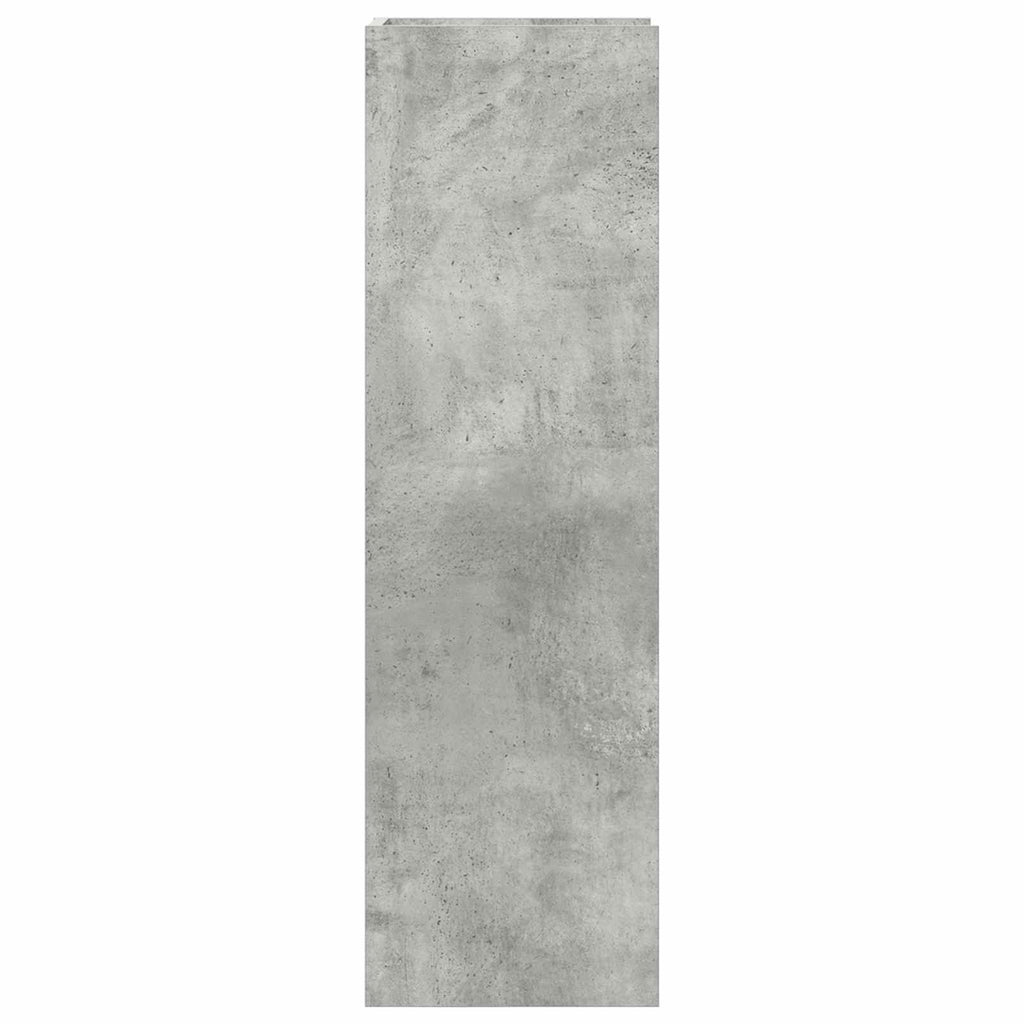 Pflanzenständer 2 pcs Betongrau 30 x 30 x 100 cm Holzwerkstoff