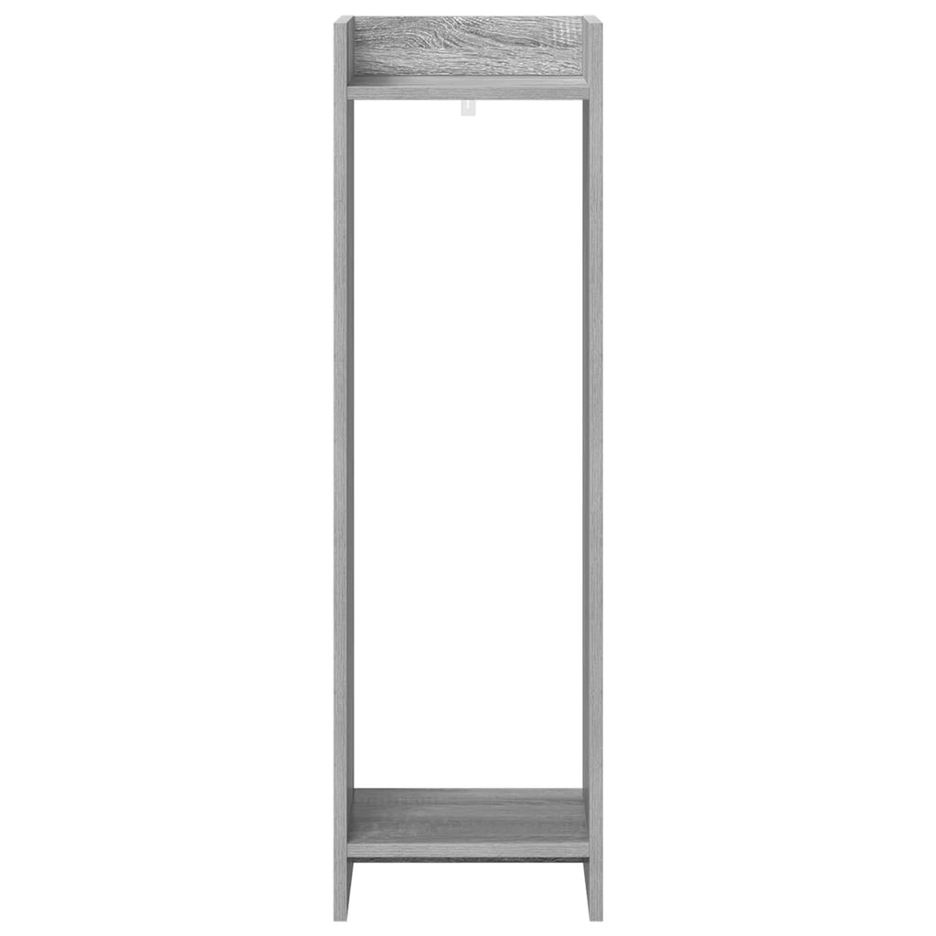 Pflanzenständer mit Regal 2 pcs Graues Sonoma 30 x 30 x 100 cm