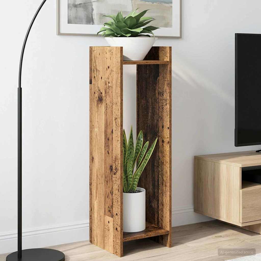 Pflanzenständer 2 pcs Altholz 30 x 30 x 100 cm Holzwerkstoff